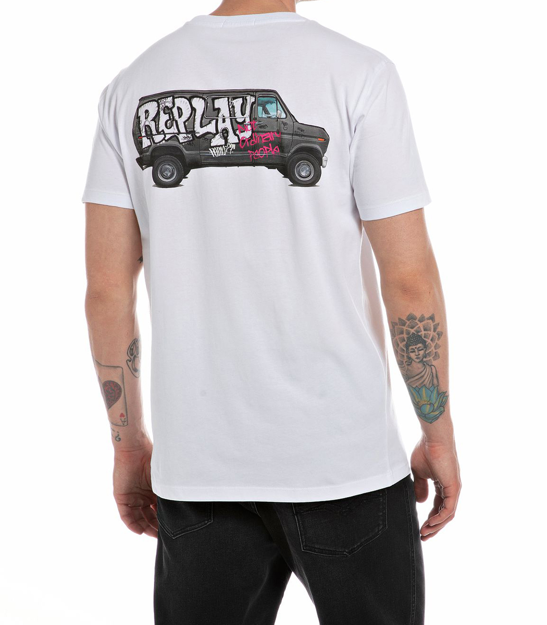 ベーシックジャージーバックプリントT 詳細画像 ホワイト 2